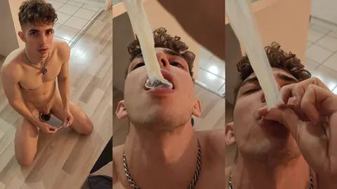 Entraînement extrême de gorge profonde avec mon énorme gode