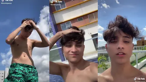 Je me relaxe à la piscine torse nu