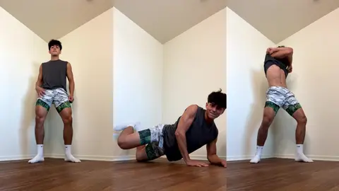 Je danse et me déshabille jusqu'aux sous-vêtements