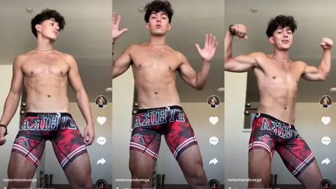 Je danse sur TikTok torse nu en sous-vetements