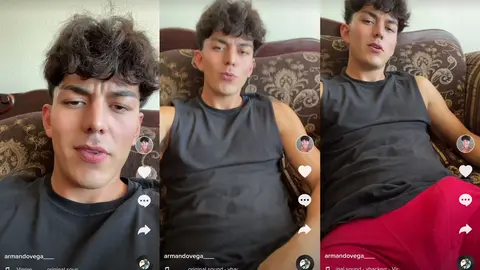 Je me saisit la bite sur le canape et je filme pour TikTok