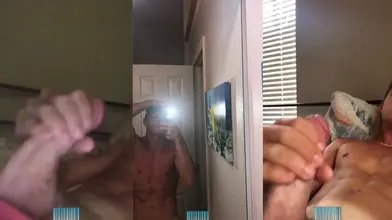 Compilation de branlette d'un minet musclé – Plusieurs éjaculations