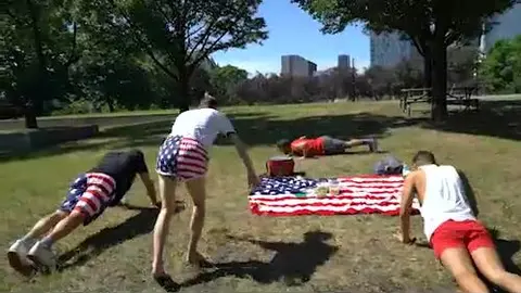 4th of July Picnic Pushups