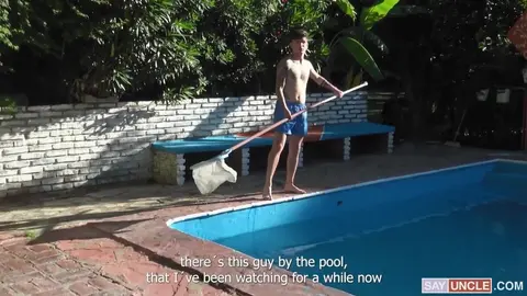 Le jardinier et le garçon de piscine