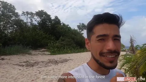 Coquins dans la forêt près de la plage