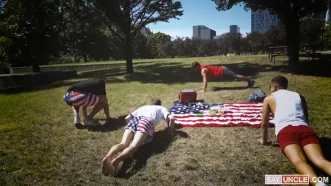 Pompes au pique-nique du 4 juillet
