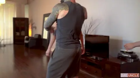 Séance fitness avec échange de fils
