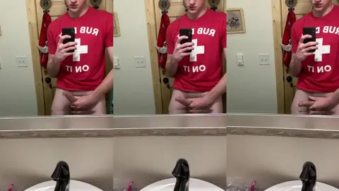 Mason: Showing off in the mirror #1