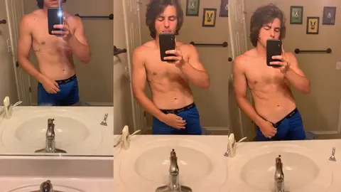 tate: Showing off in the mirror #2