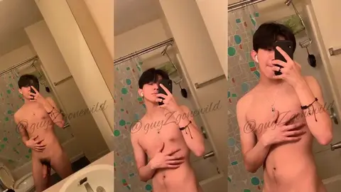 Asian eboy: My private mirror tease #3