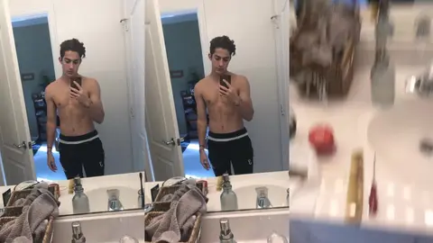 Daniel: Showing off in the mirror #2